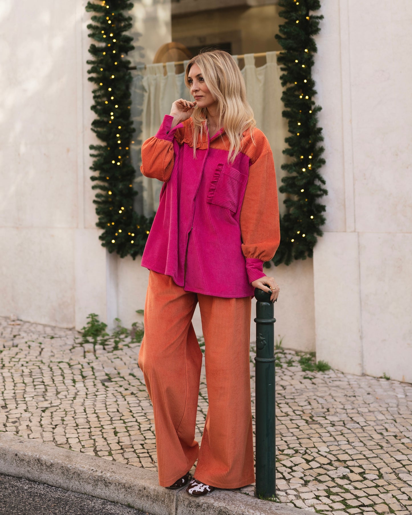 Twinkle Orange and Pink Trousers