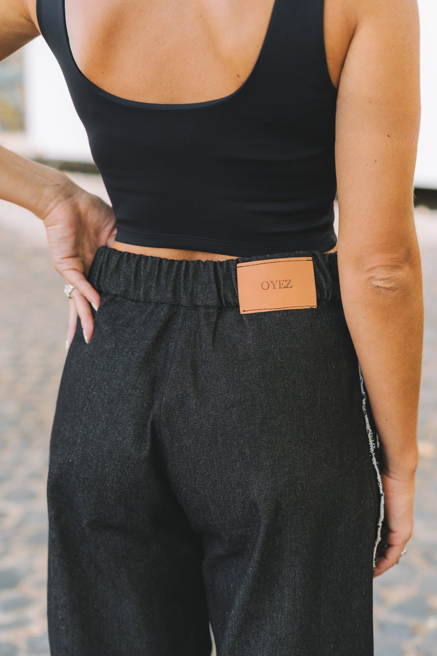 Stellar Black Denim Trousers