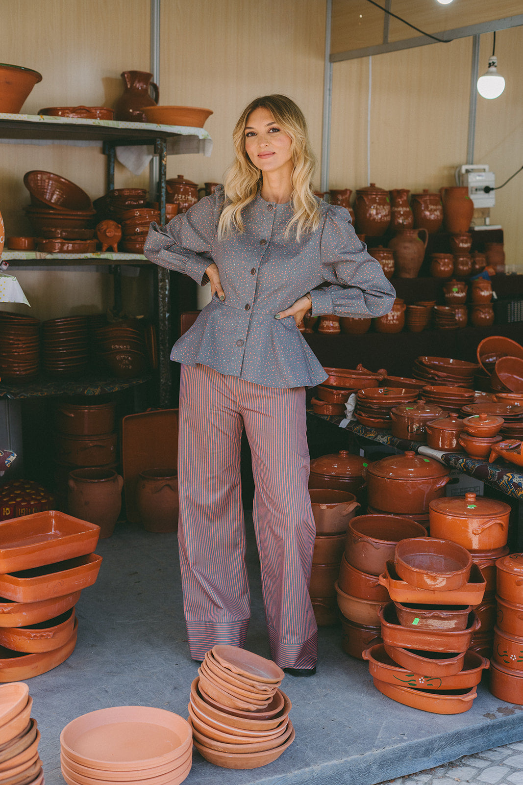 Pulse Trousers Caqui & Terracotta
