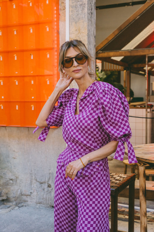 Saturday Raspberry Jumpsuit