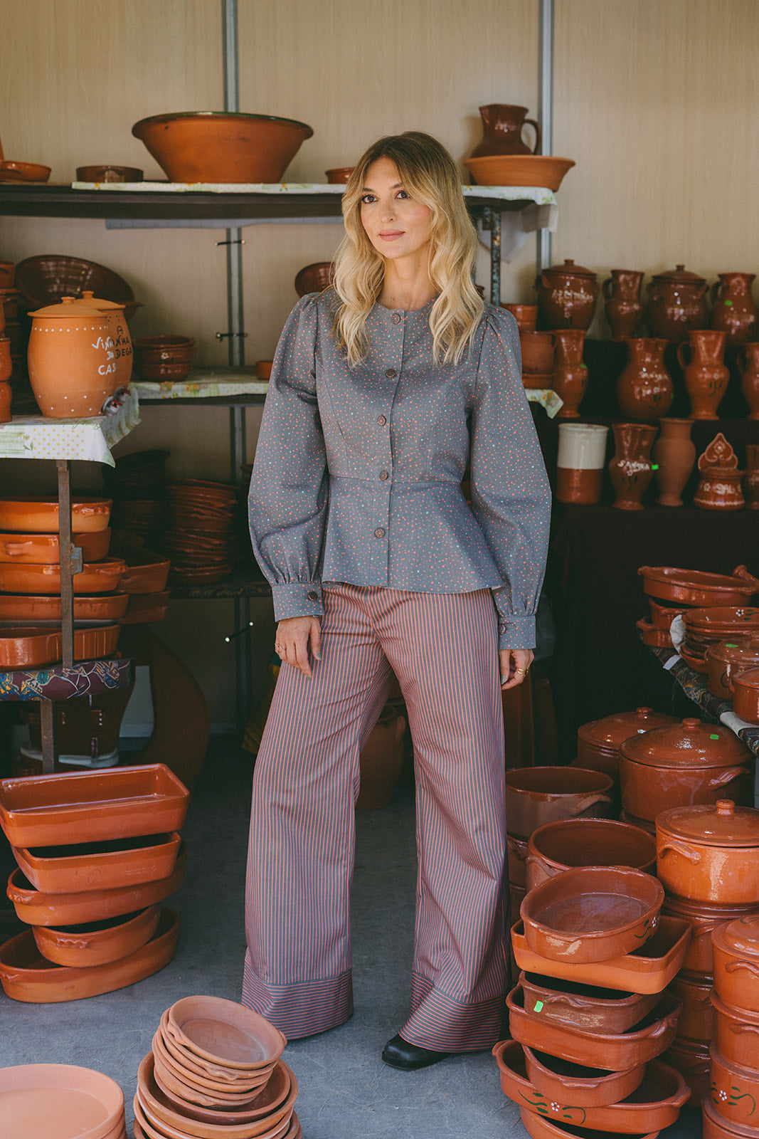Pulse Trousers Caqui & Terracotta