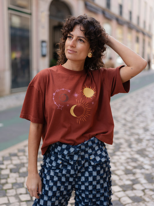 Sundaze Reddish Brown T-shirt