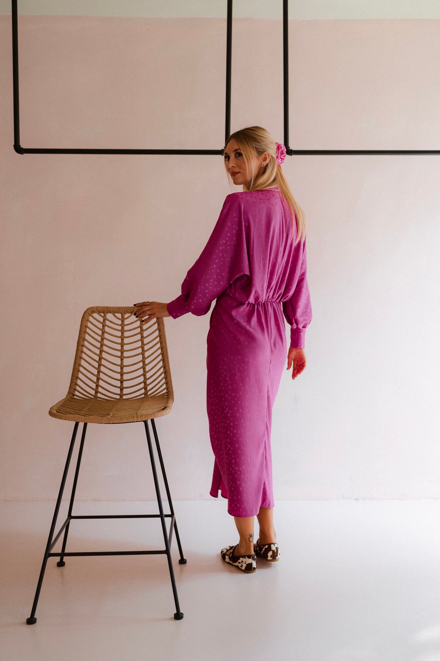 Wabi Magenta Dress