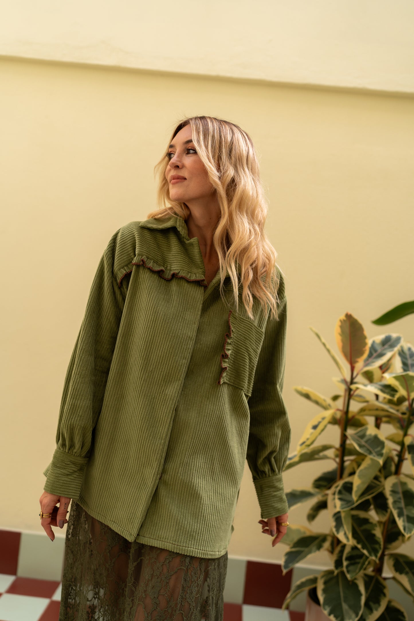 Monday Olive Shirt