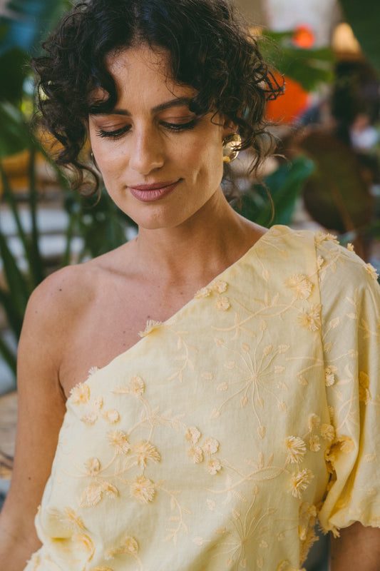 Florisca Butter Yellow Dress