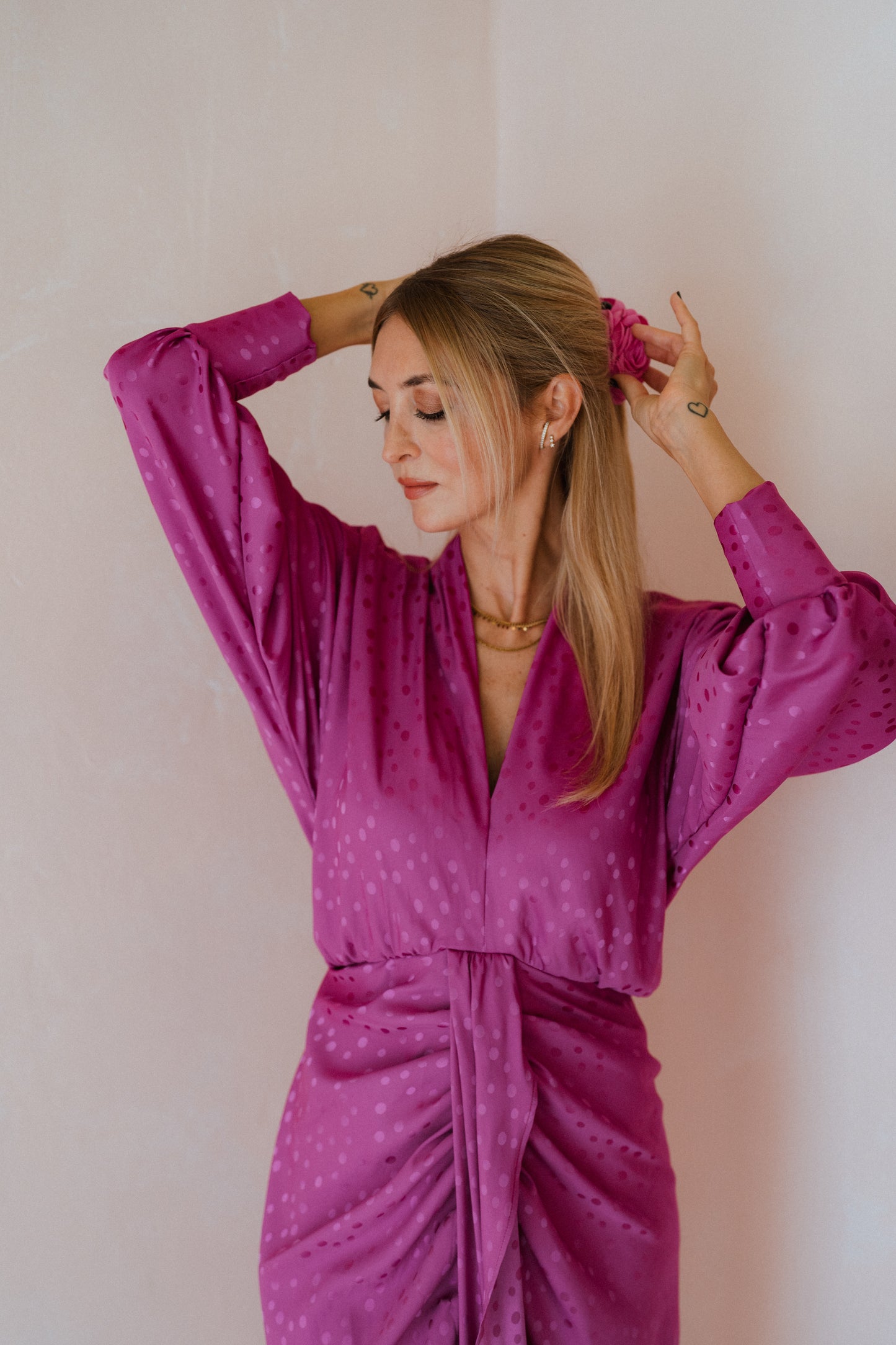 Wabi Magenta Dress