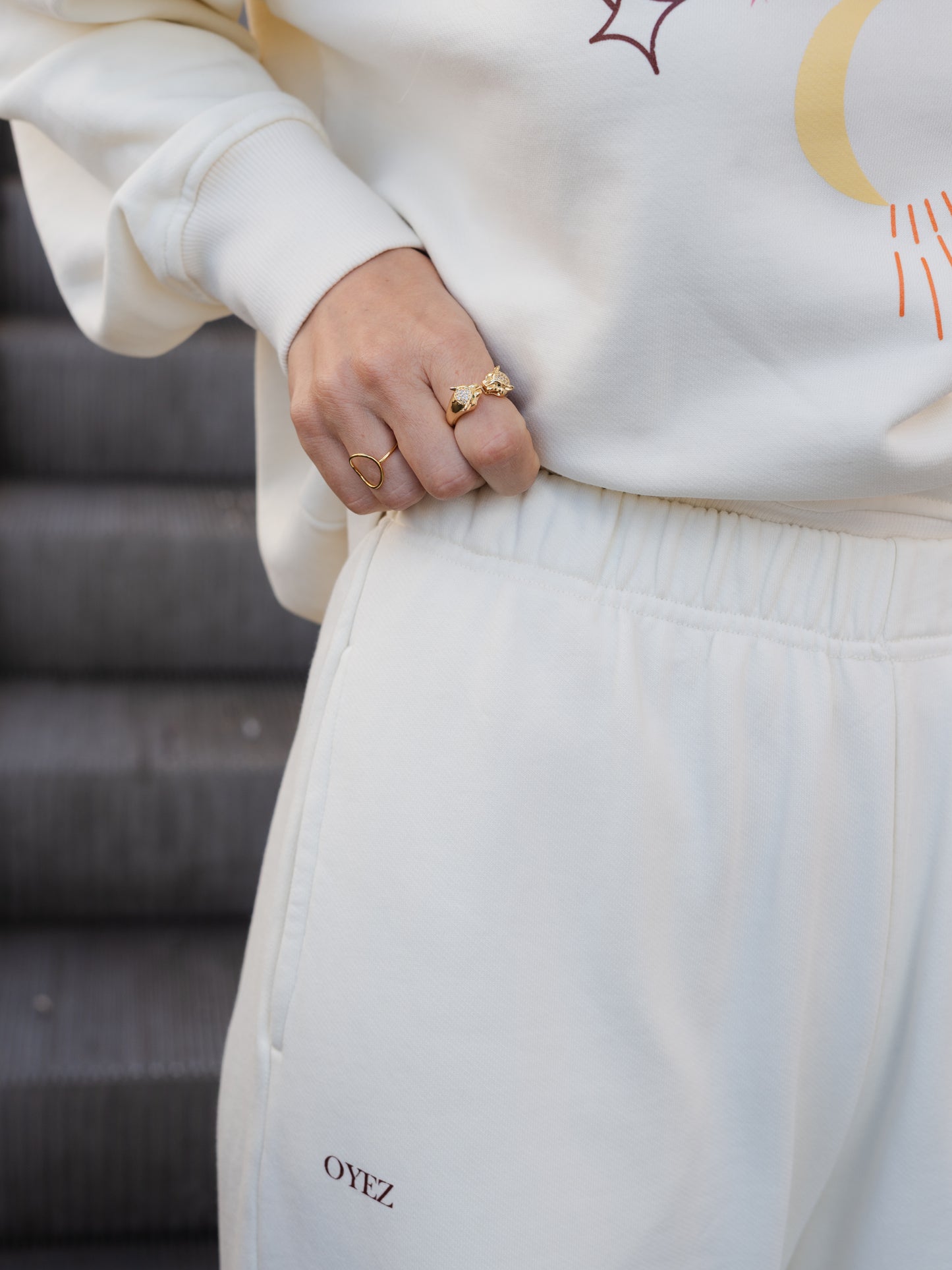 Astra Cream Tracksuit Trousers