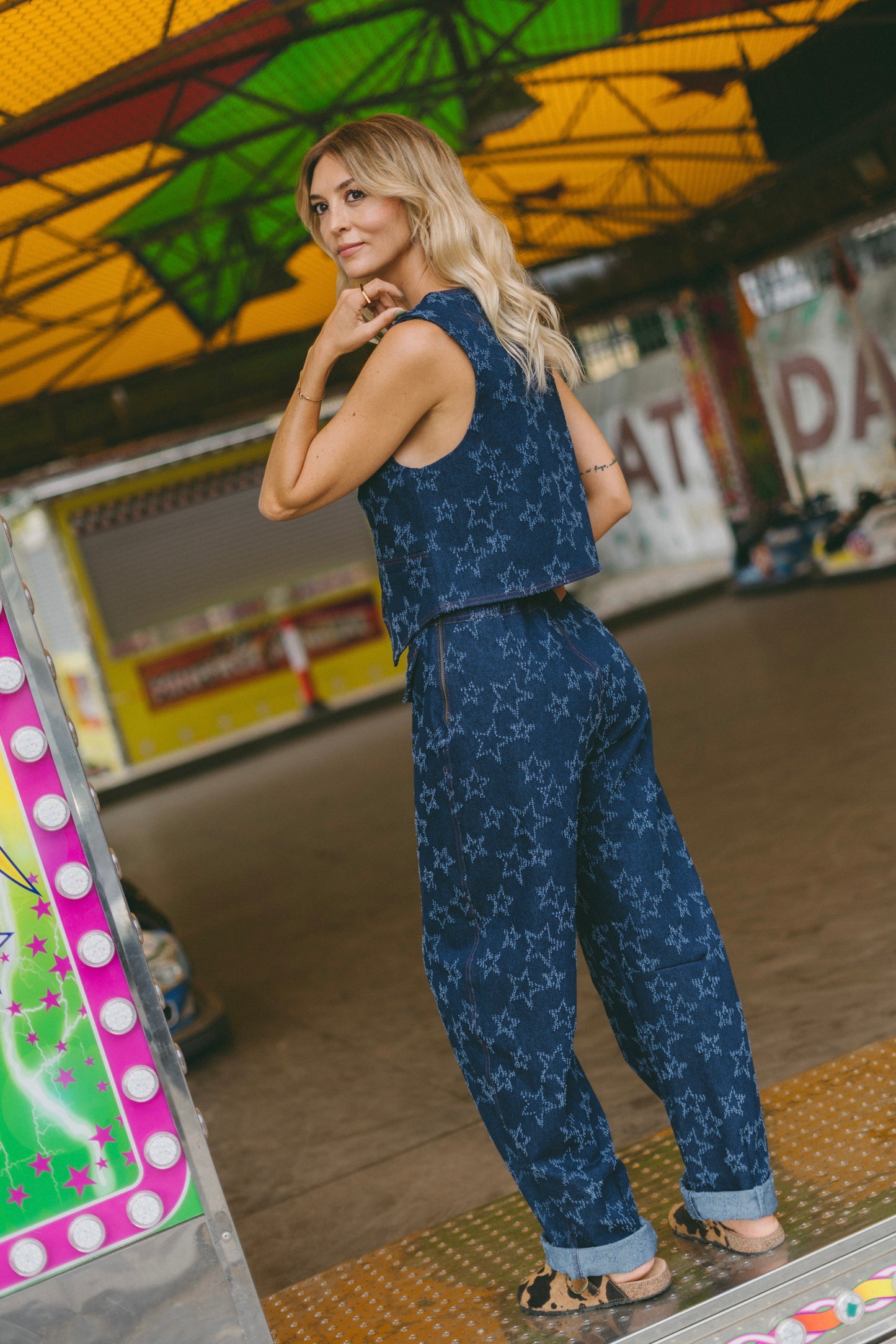 Stellar Blue Denim Trousers
