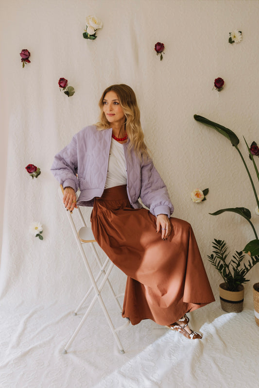 Root Caramel Brown Skirt