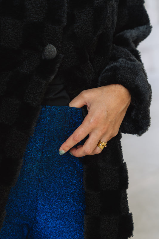 Shiny Electric Blue Pants