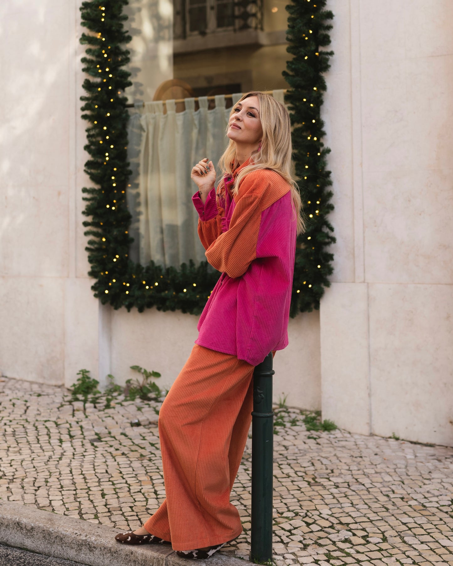 Twinkle Orange and Pink Trousers