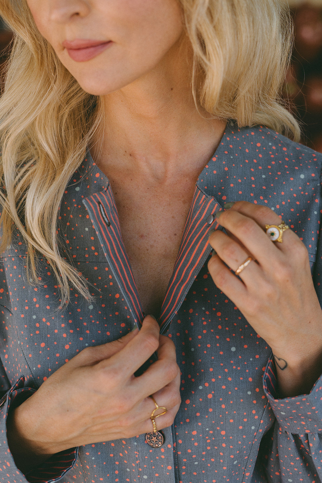 Pulse Blouse Caqui & Terracotta