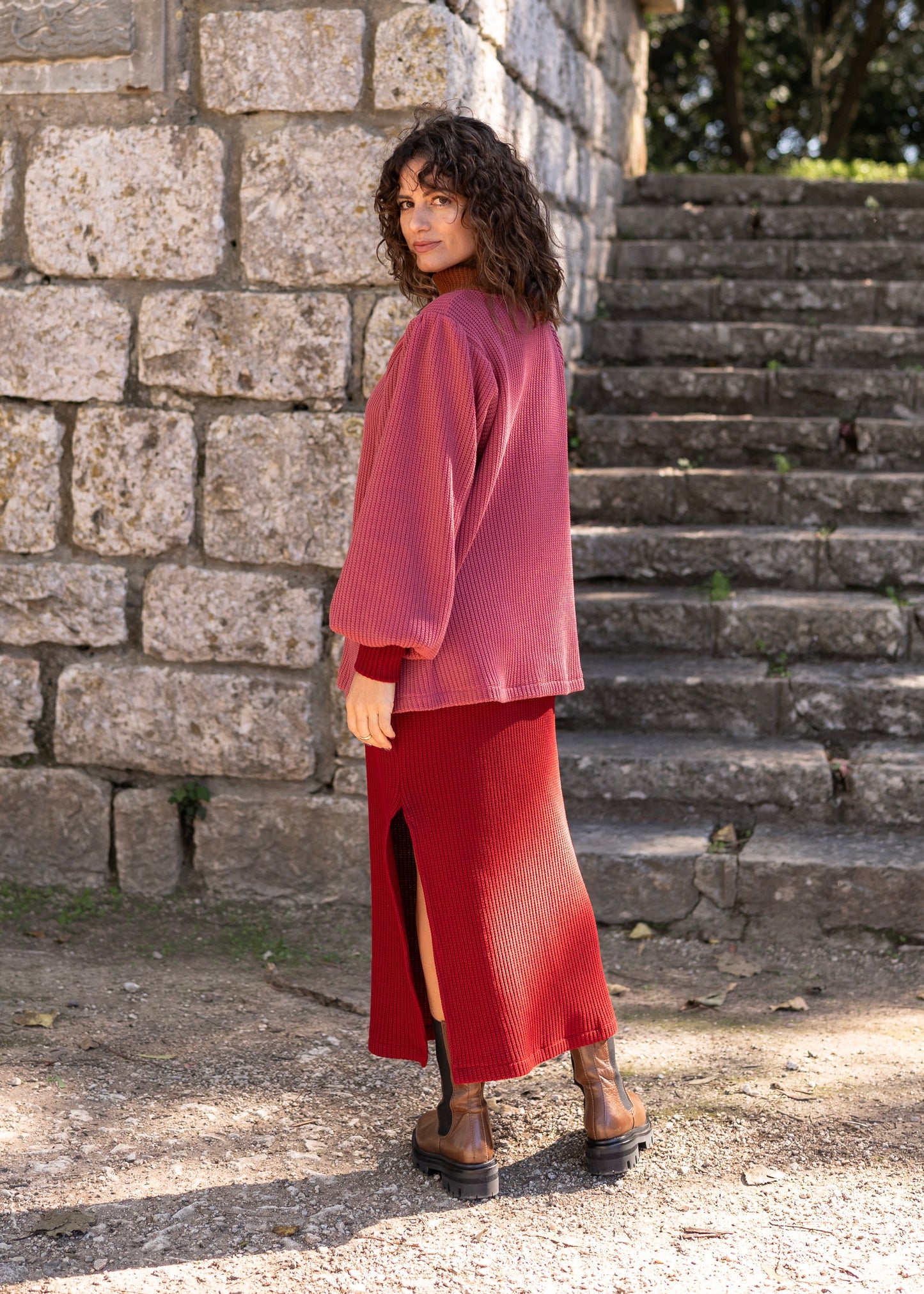 Land Deep Red Skirt