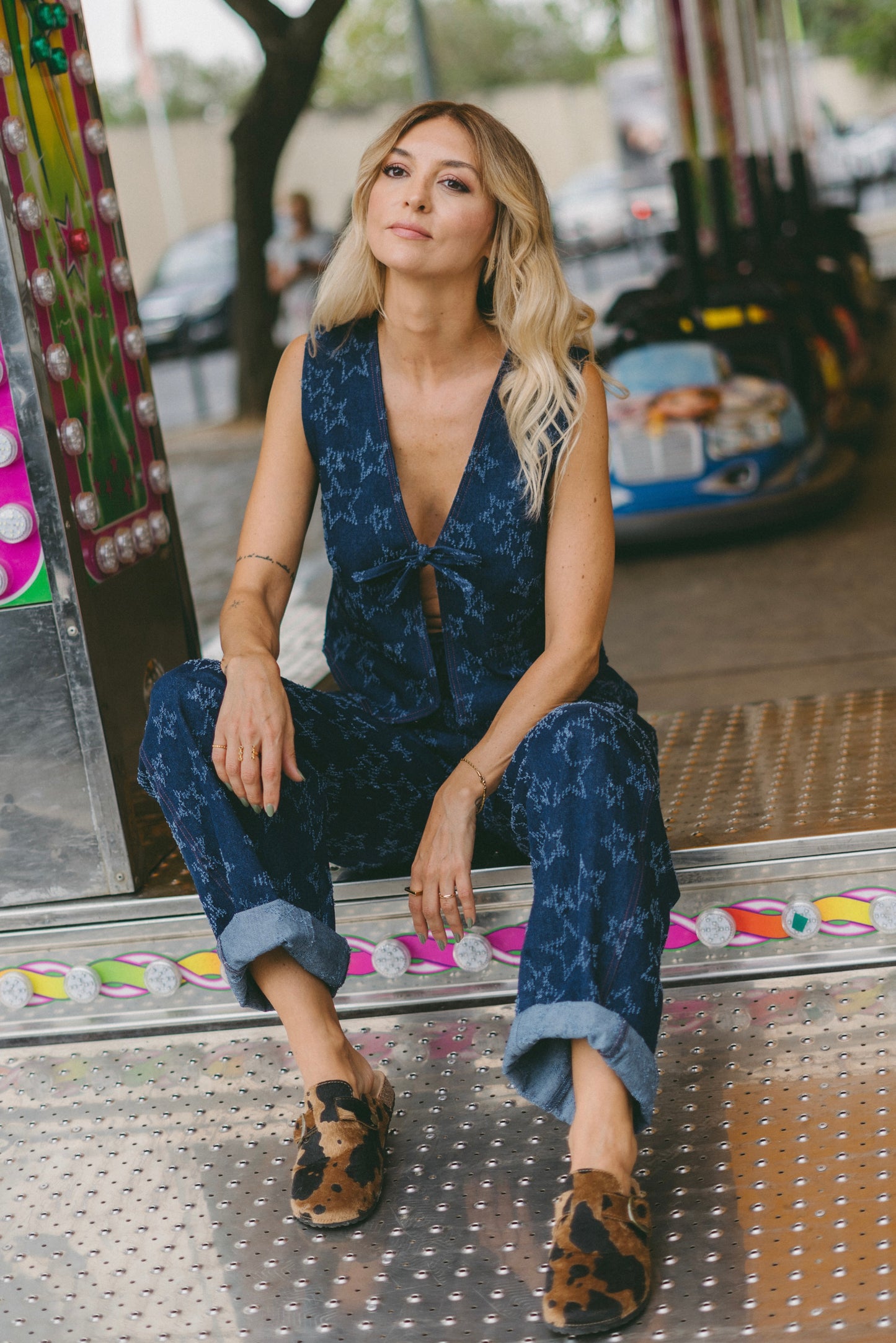 Stellar Blue Denim Waistcoat