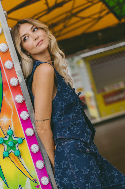 Stellar Blue Denim Waistcoat