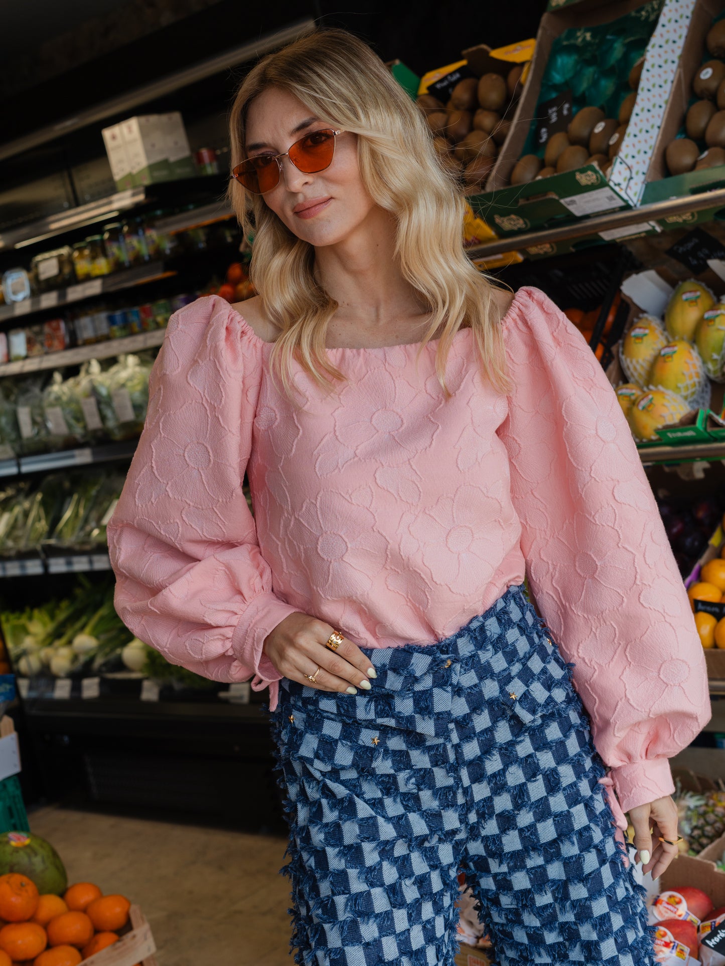 Ignis Peach Blouse