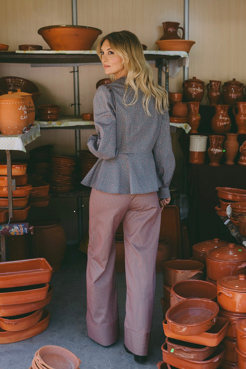 Pulse Trousers Caqui & Terracotta