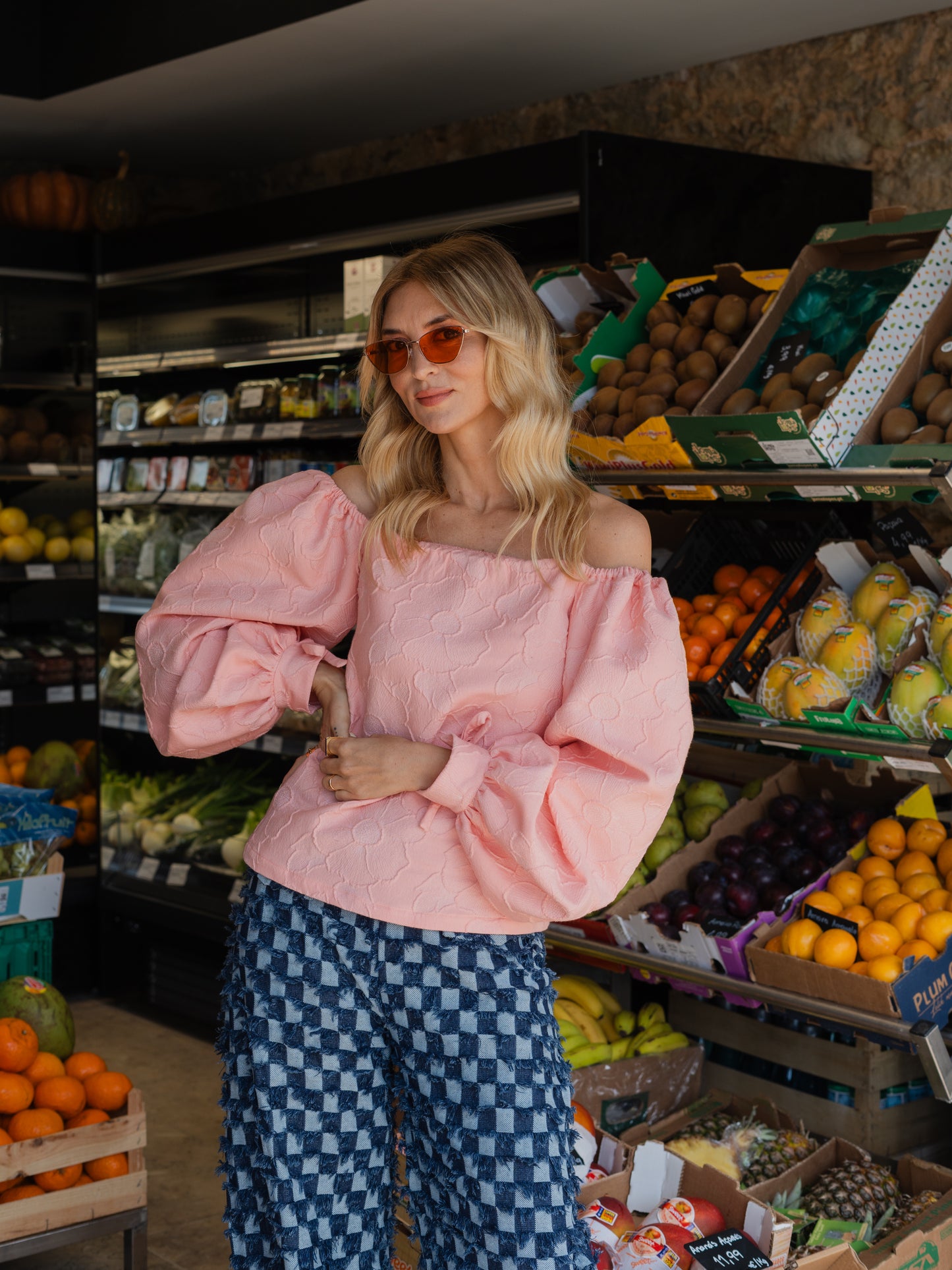 Ignis Peach Blouse