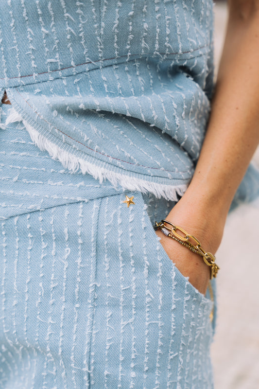 Deep Denim Trousers