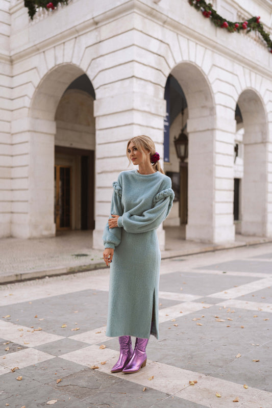 Baby Blue Macthing Set