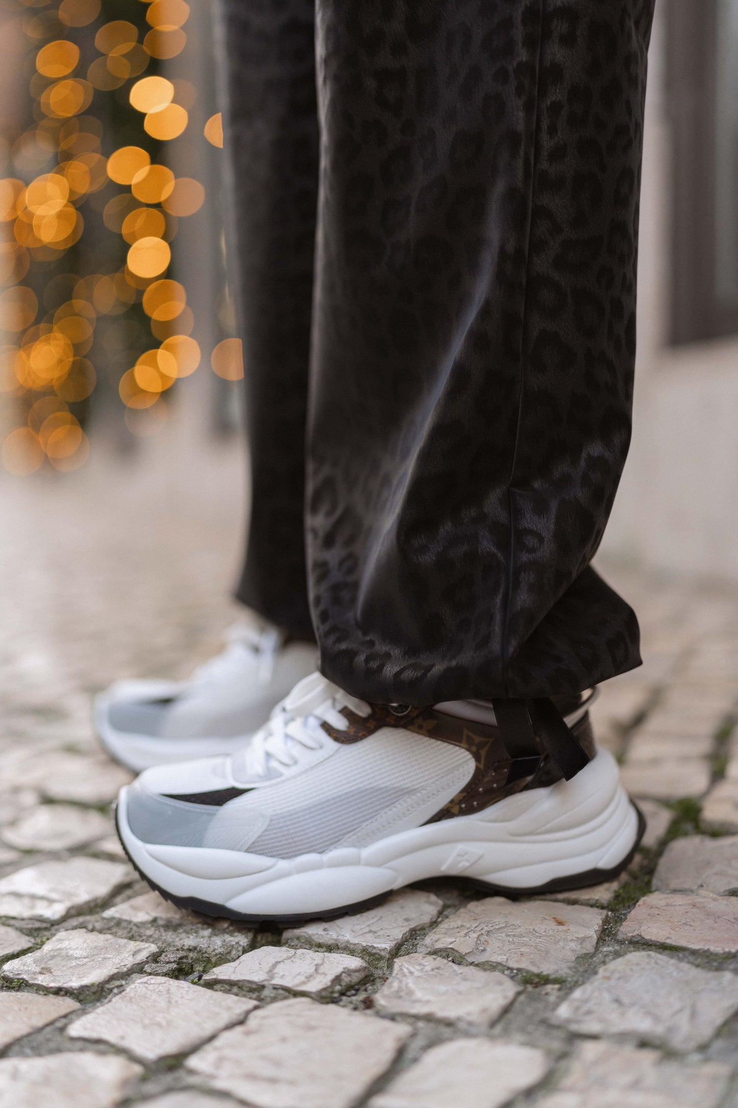 Leopard Black Trousers