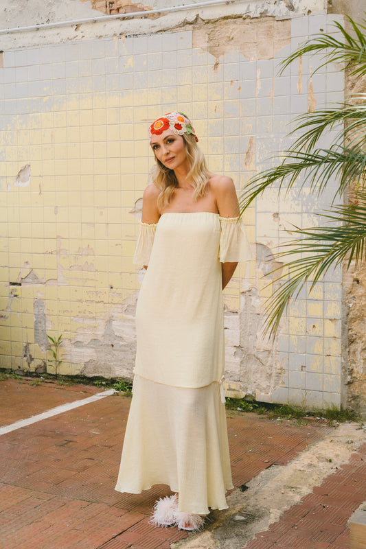 Calisi Butter Yellow Dress