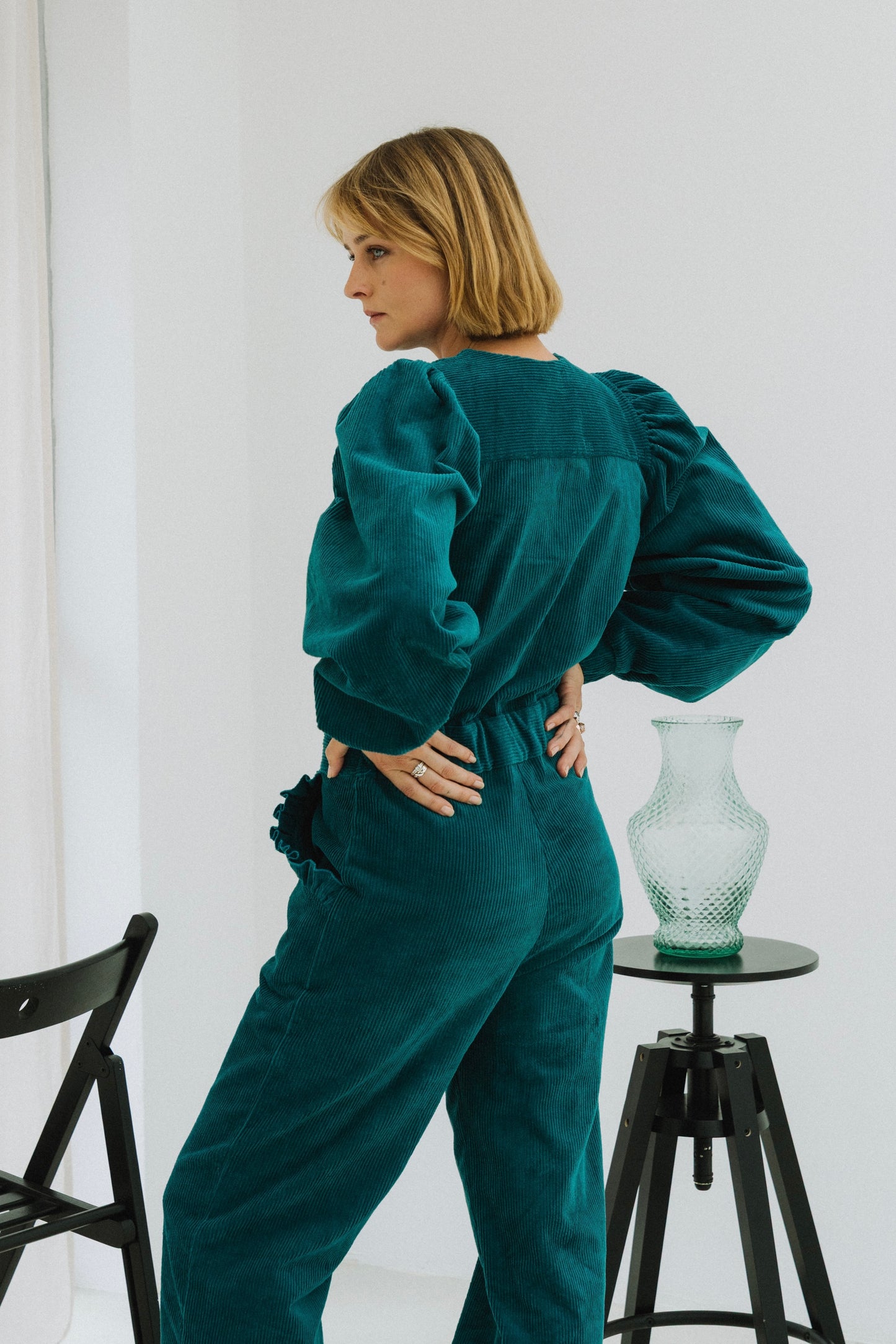 Wednesday Petroleum Blue Jumpsuit