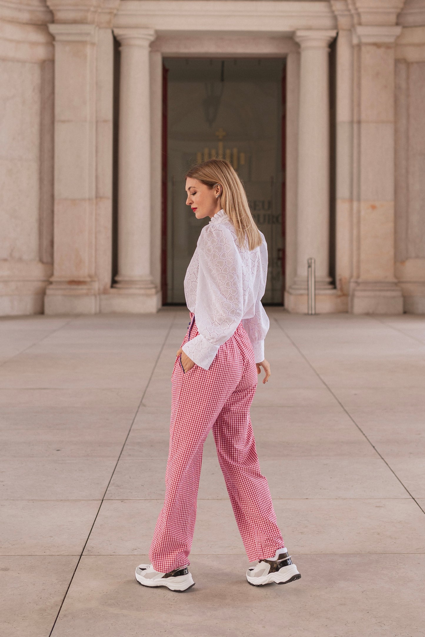 Cupid Red Trousers - Vichy