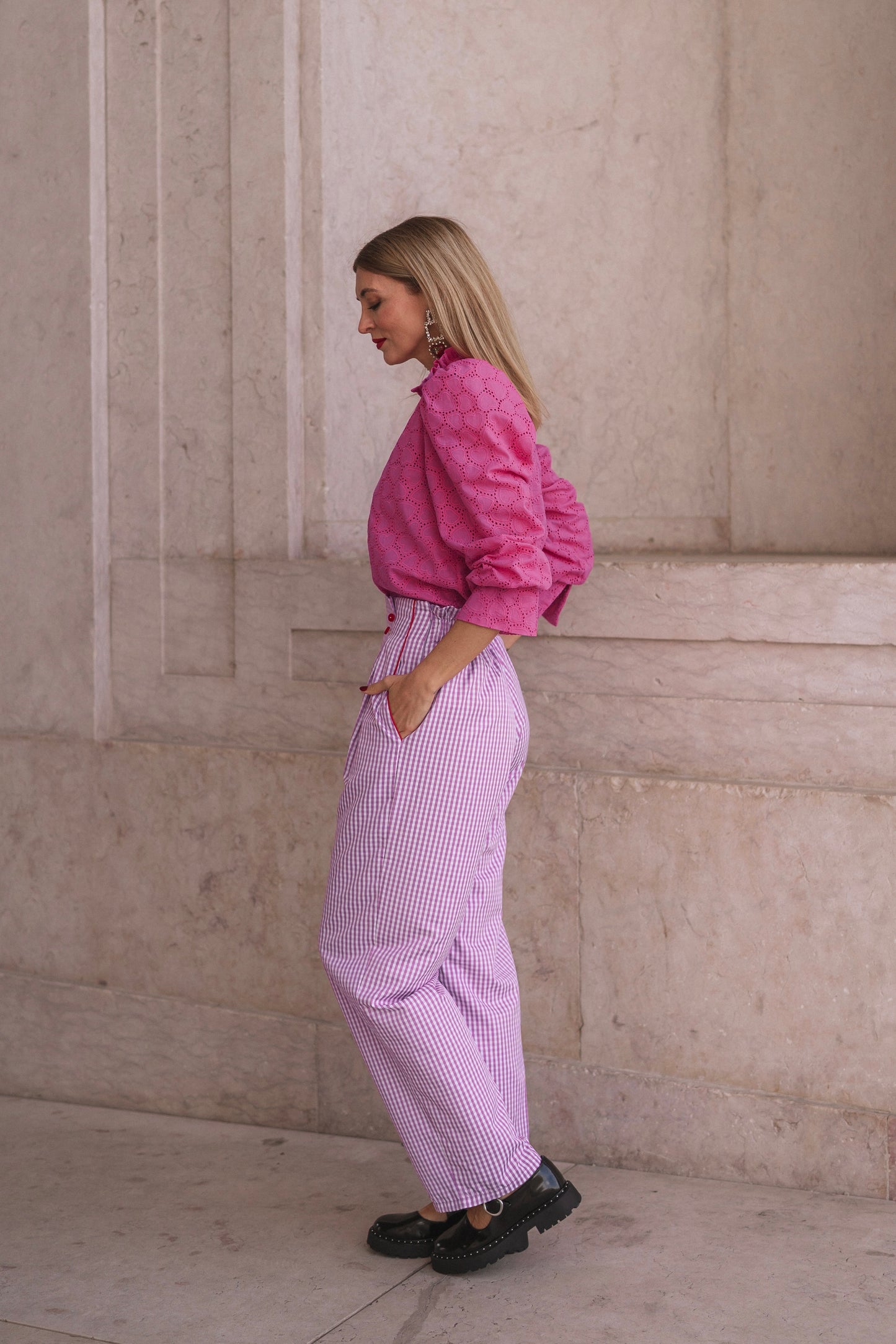 Cupid Pink Trousers - Vichy