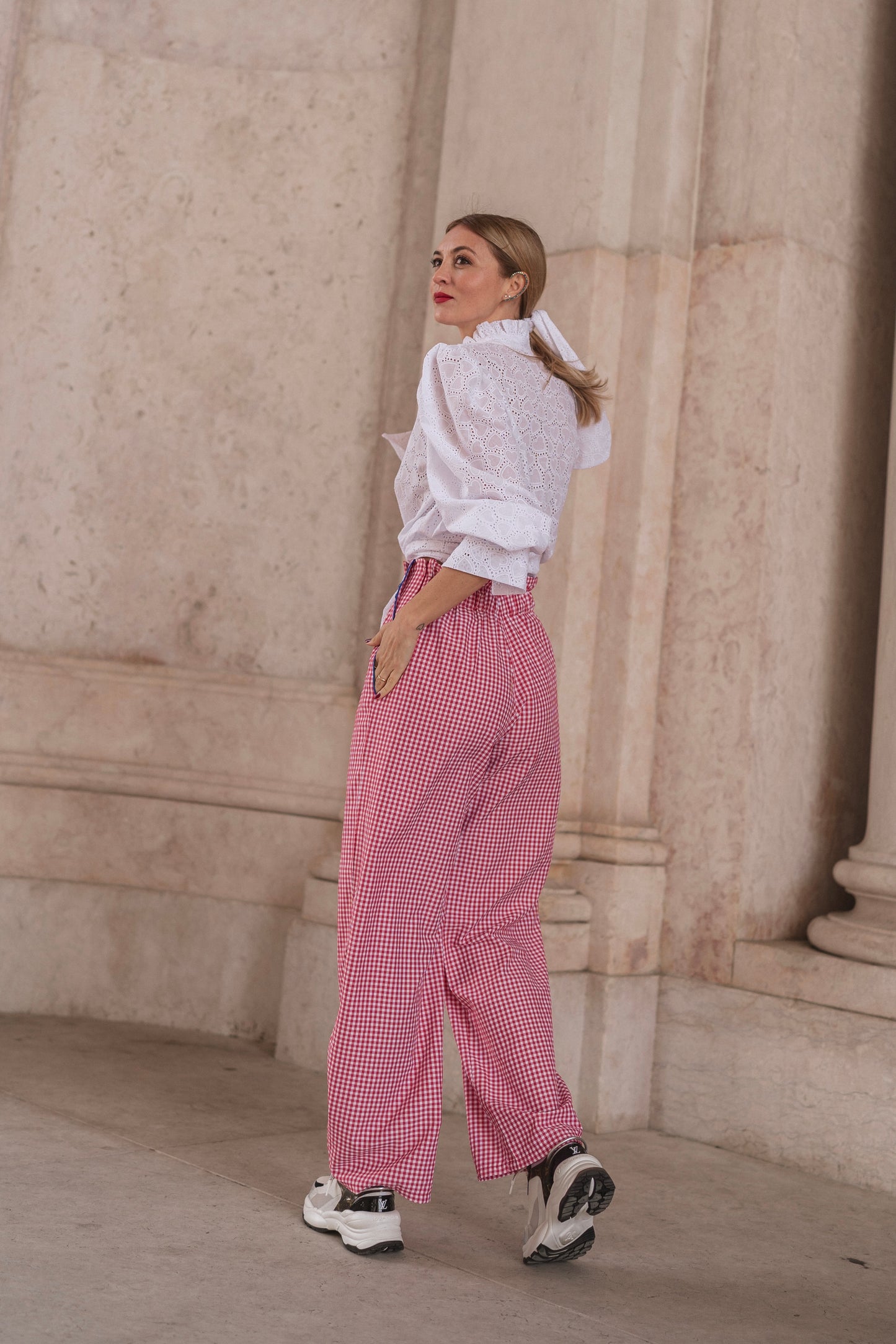 Cupid Red Trousers - Vichy