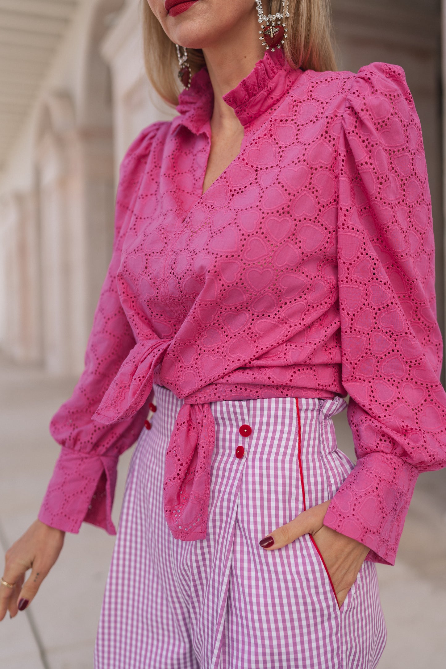 Cupid Pink Trousers - Vichy