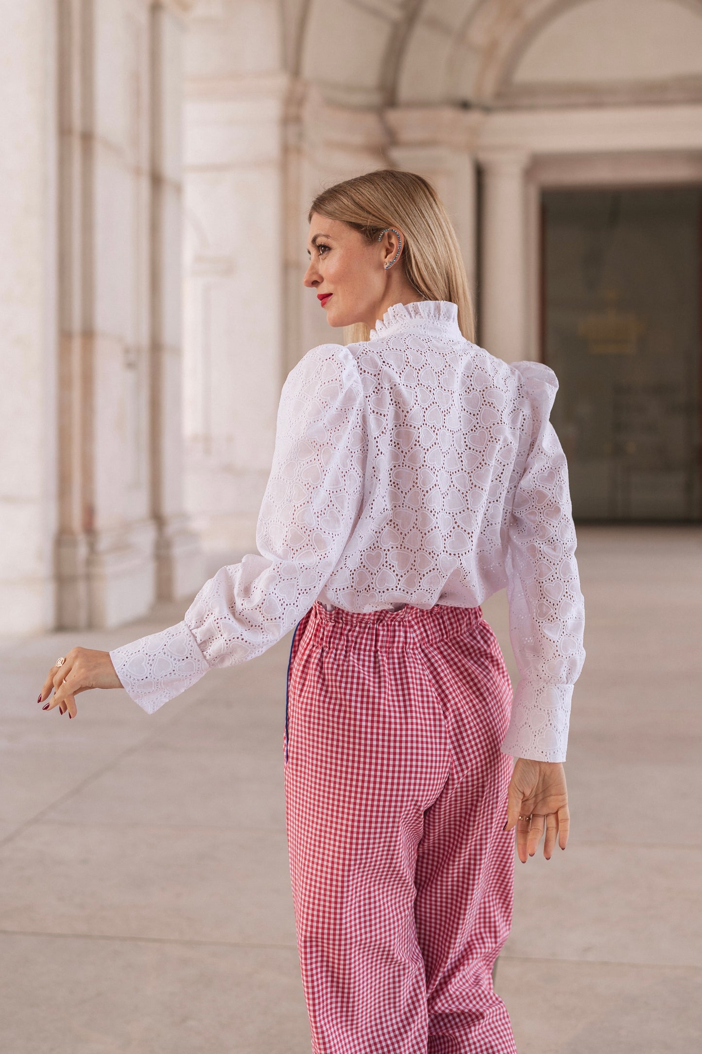 Cupid Red Trousers - Vichy