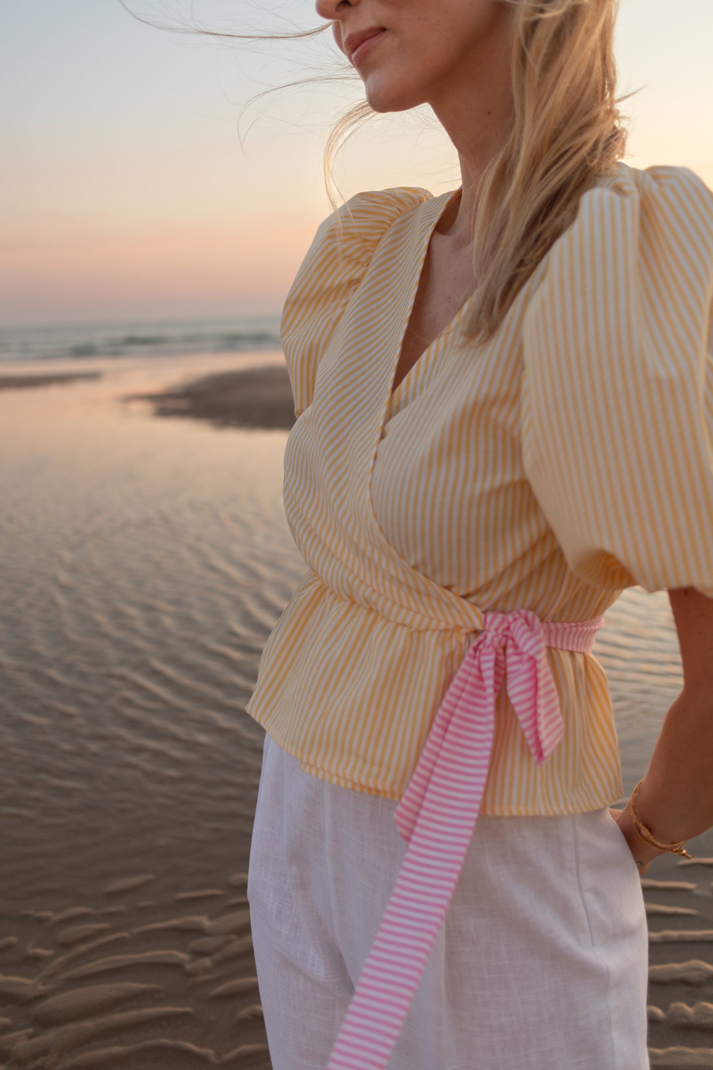 Stripes Yellow Blouse