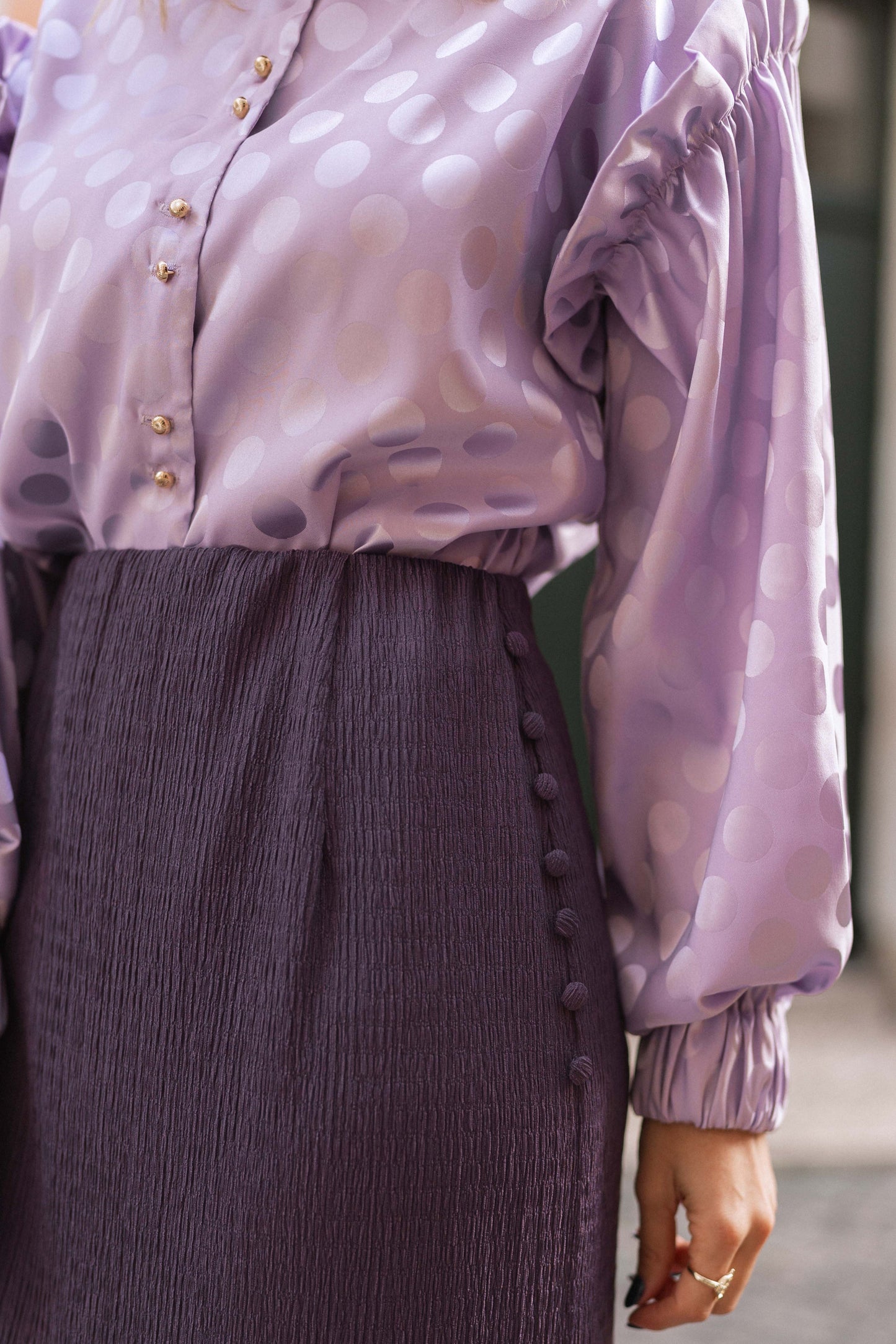 Wednesday Lilac Blouse