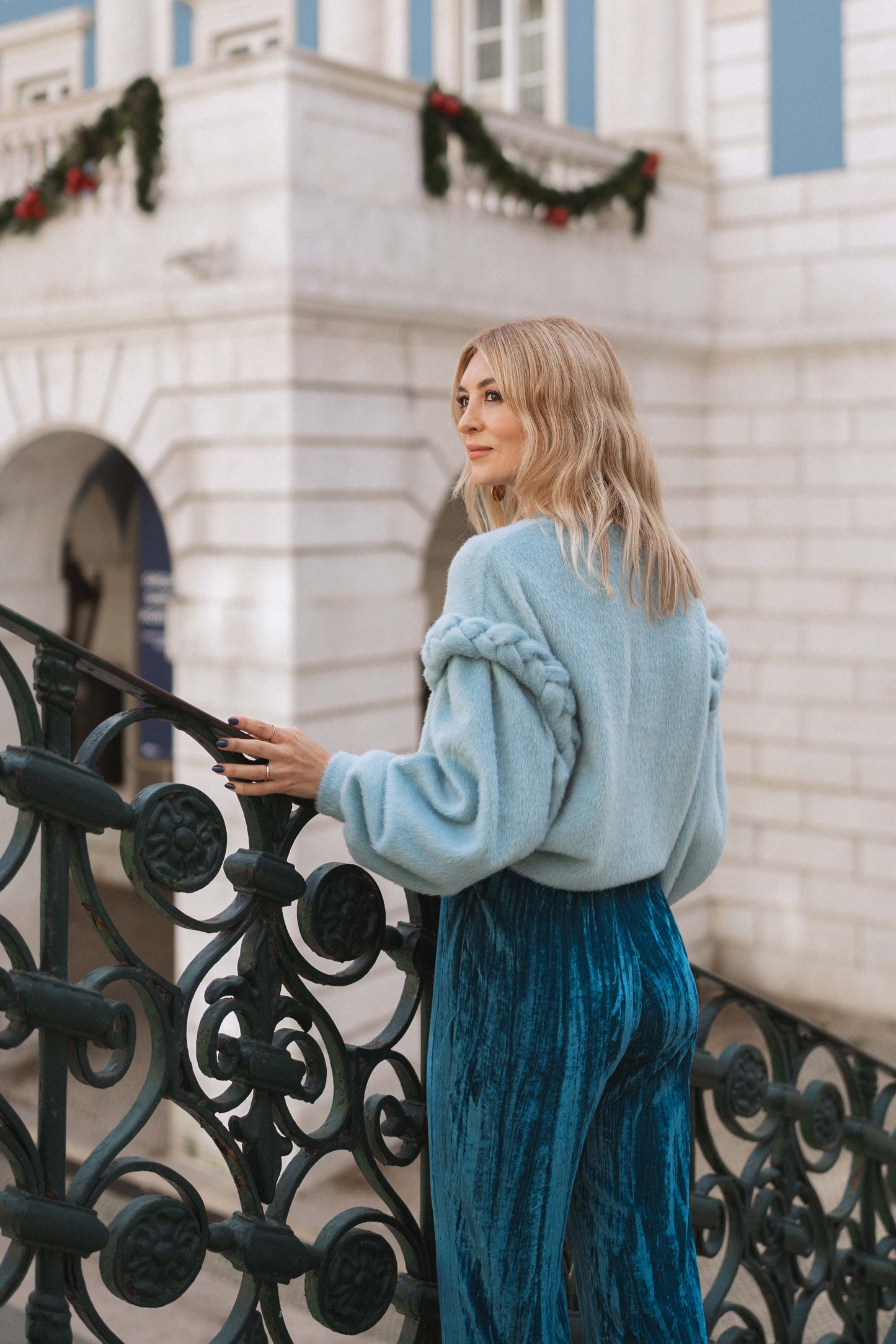 Wednesday Petrol Blue Trousers