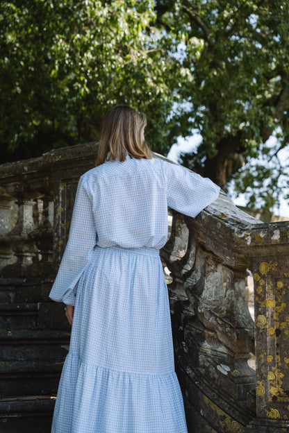 Lotus Baby Blue Vichy Blouse