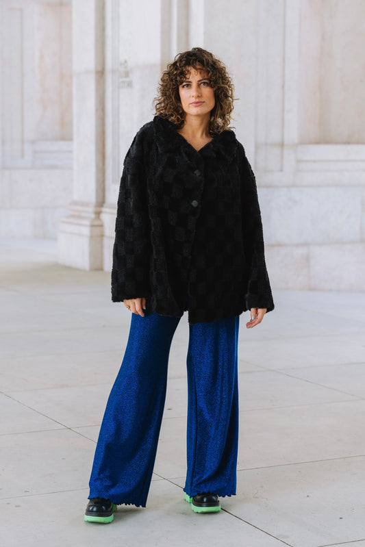 Shiny Electric Blue Pants