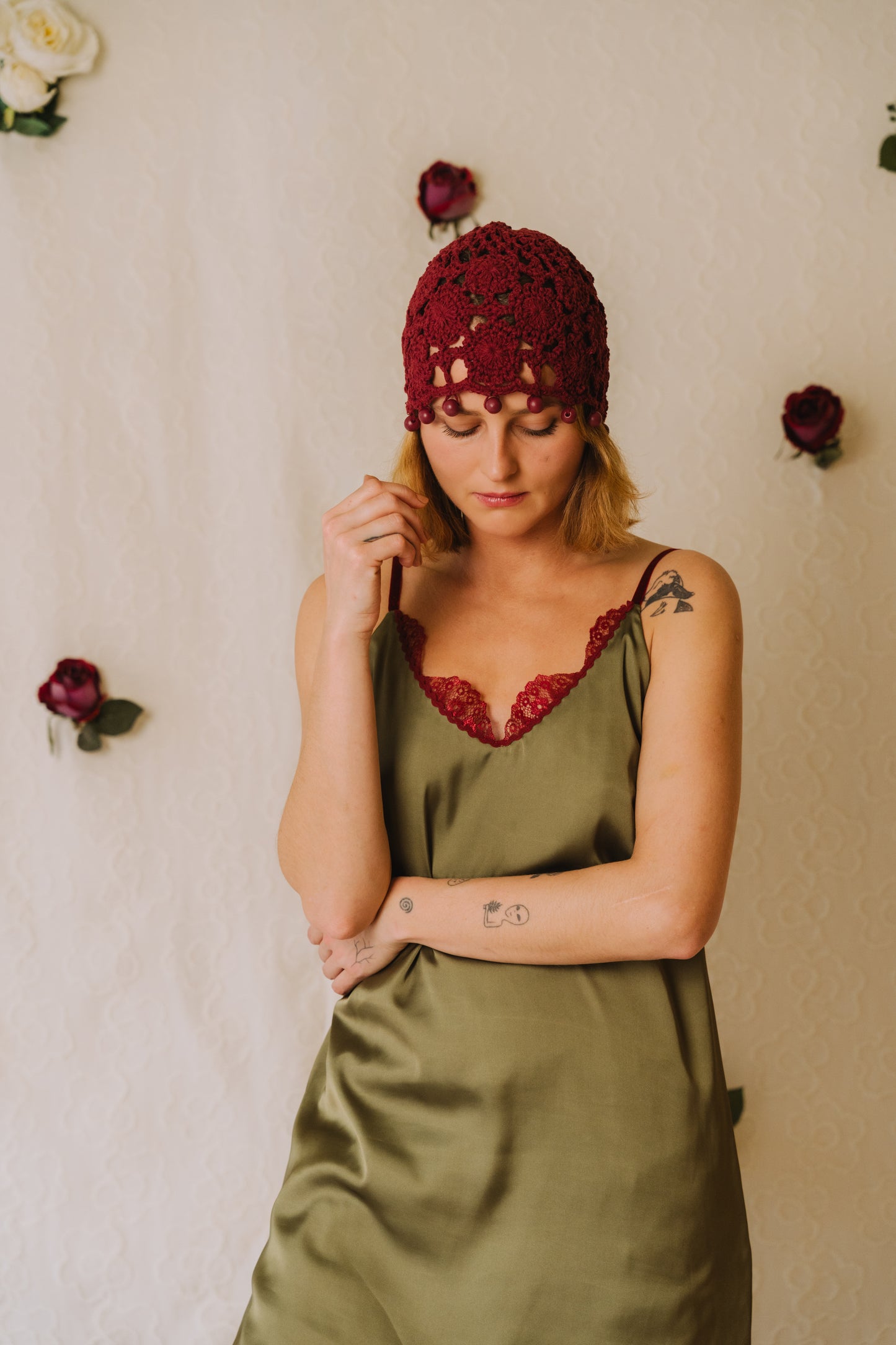 Slipline Olive Dress