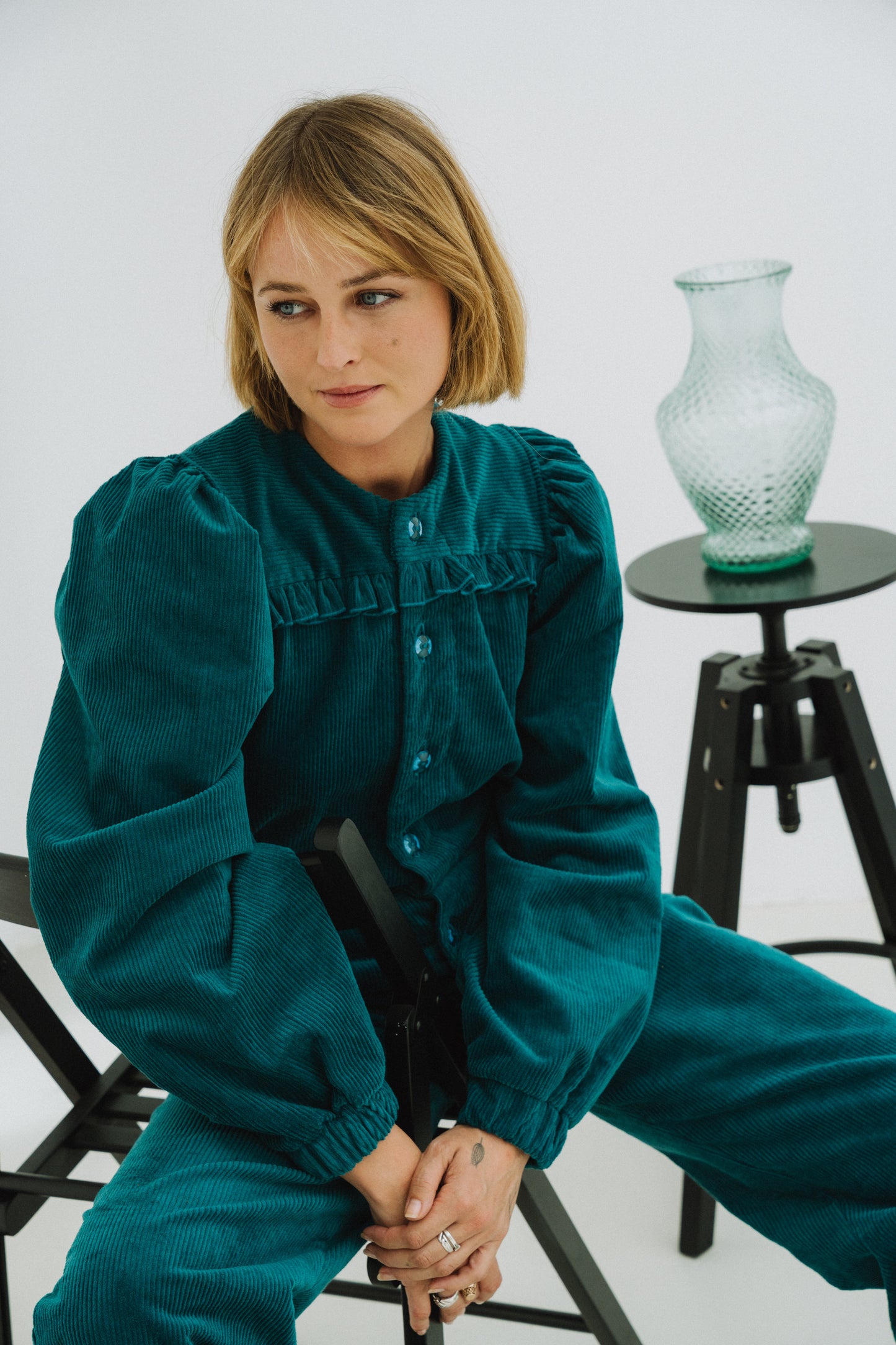 Wednesday Petroleum Blue Jumpsuit