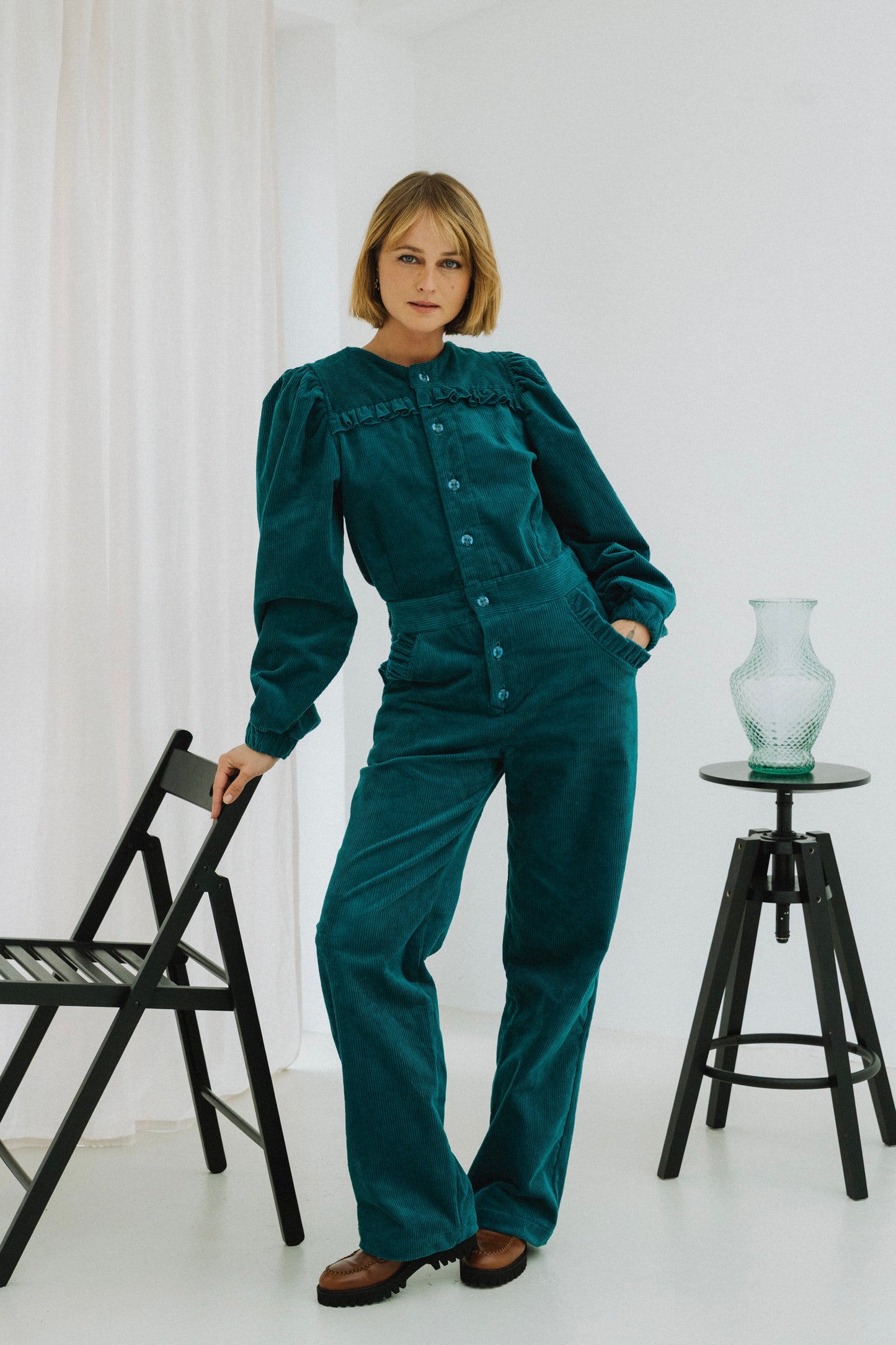 Wednesday Petroleum Blue Jumpsuit