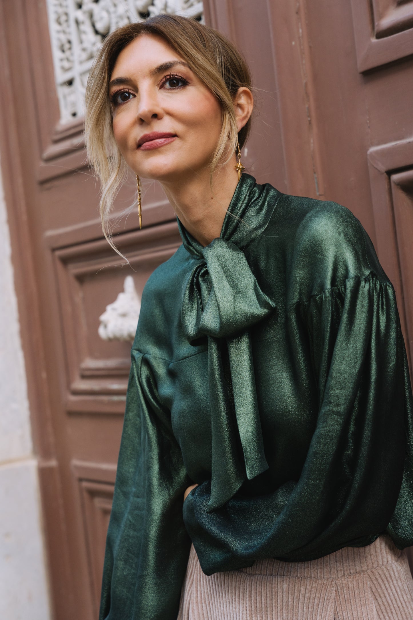 Joyful Green Blouse
