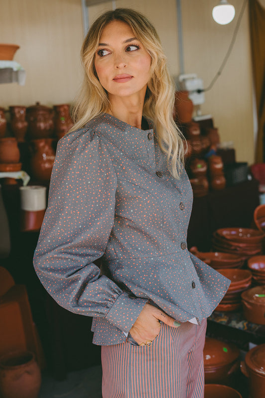 Pulse Blouse Caqui & Terracotta