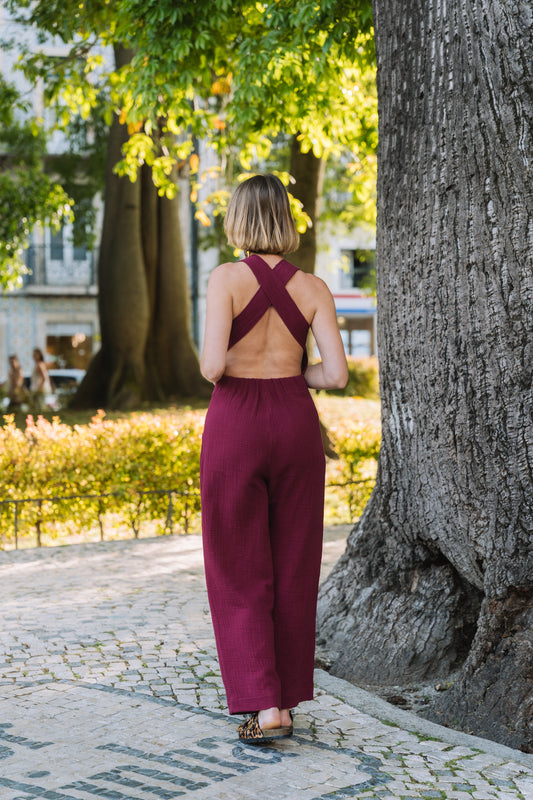 Tuesday Bordeaux Overalls