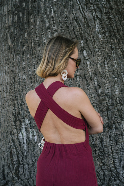 Tuesday Bordeaux Overalls