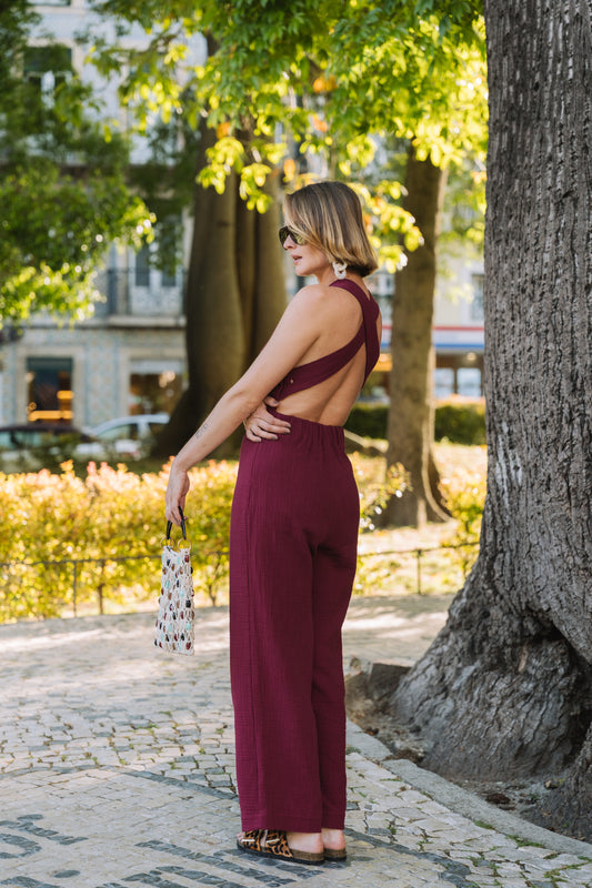 Tuesday Bordeaux Overalls