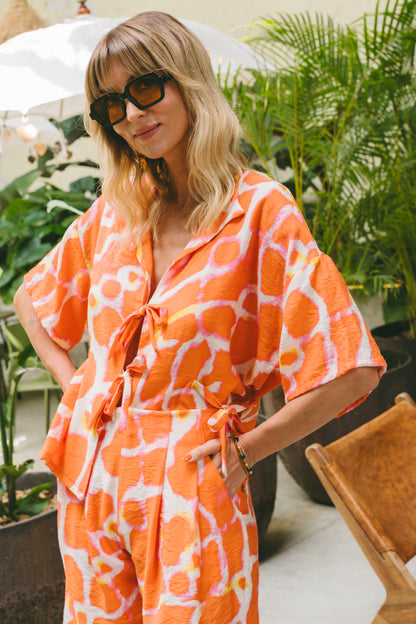 Sunday Orange Pink Matching Set
