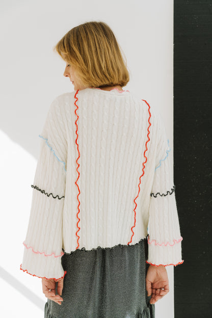 Monday White Sweater