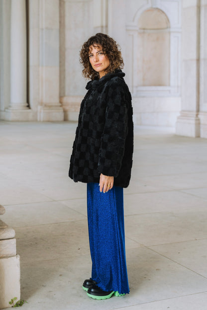 Shiny Electric Blue Pants