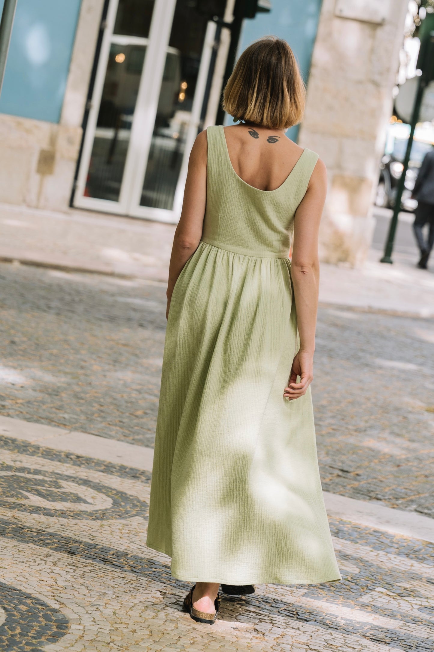Sunflow Matcha Dress