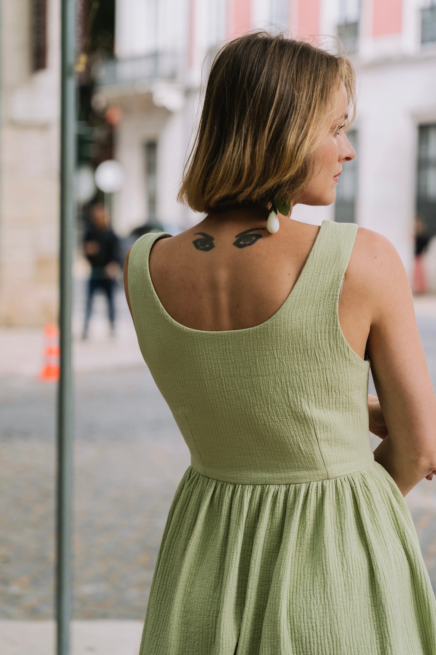 Sunflow Matcha Dress